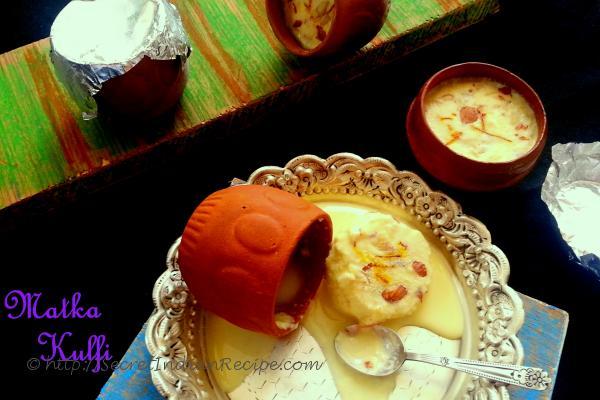 photo of kesar badam matka kulfi