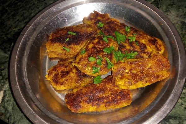 photo of kacche kele ki chap (spicy plantain)