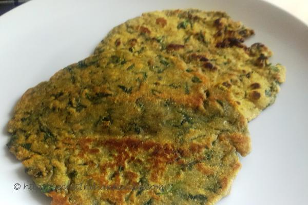 photo of methi thepla