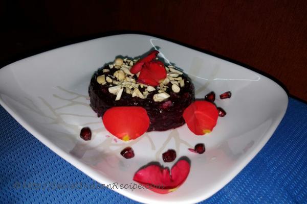 photo of pomegranate halwa