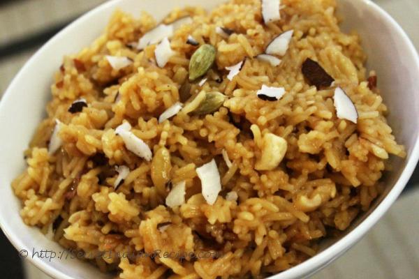 photo of jaggery rice (gud waale chawal)