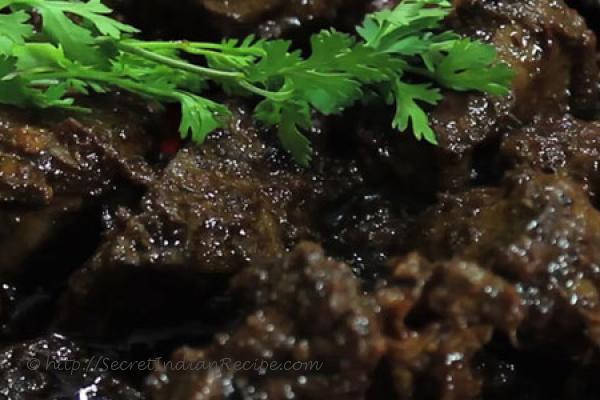 photo of mutton liver masala recipe