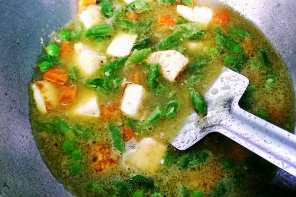 photo of soup style winter vegetable curry