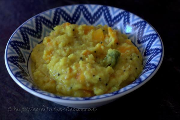 photo of carrot kootu curry