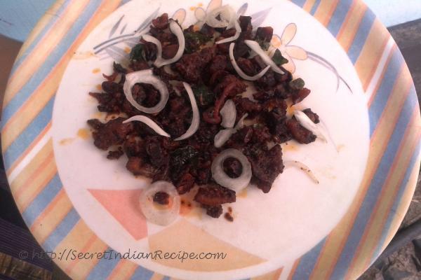 Koondal / kanava varuthathu (Squid fry)