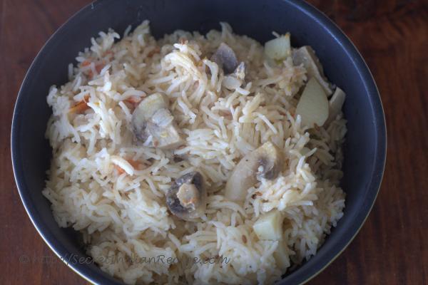 photo of Mushroom pulao