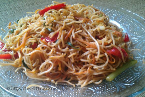 Picture of: Hakka noodles, vegetarian recipes