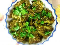 photo of kobi vadi (spicy cabbage pancake)