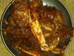 Njandu ulathiyathu (Crab roast)