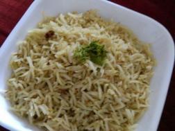 photo of coriander rice