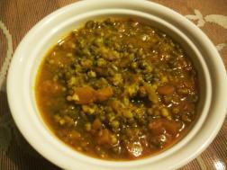 photo of sabut moong ki dal (whole green gram curry)