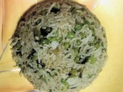photo of matar rice (green pea rice)