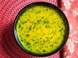 photo of Roasted Moong Dal with Spinach Tadka 