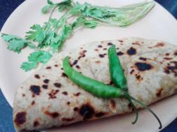 Picture of: Spicy Papad Paratha (Papad Stuffed Paratha)